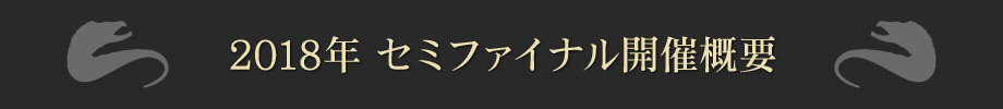 2018年セミファイナル開催概要